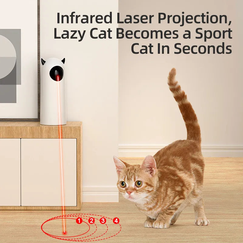 Electric Automatic Infrared Cat Teaser Toys - In Paw Store