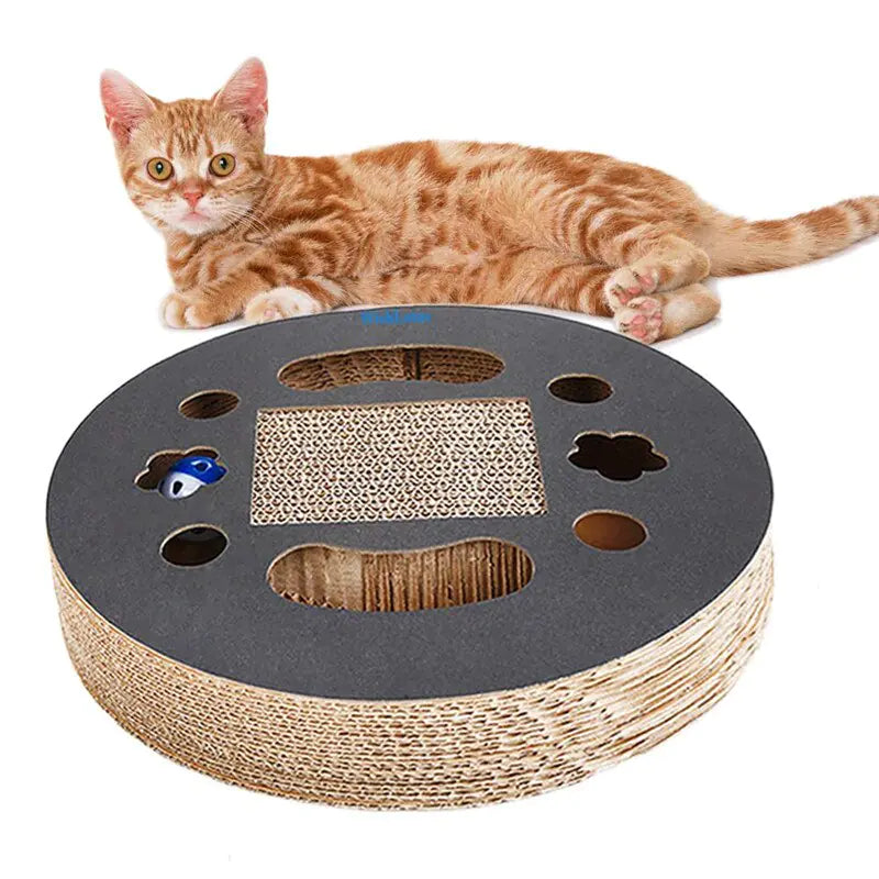 Cat Scratching Board with Corrugated Cardboard Toy