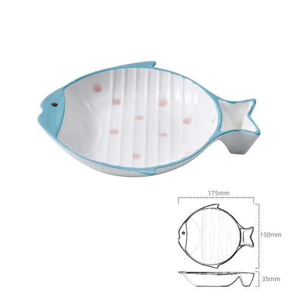 Fish-Shaped Ceramic Cat Food - In Paw Store