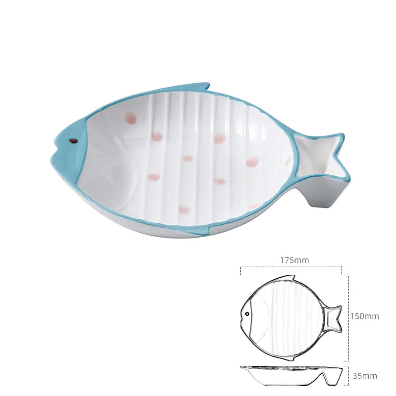 Fish-Shaped Ceramic Cat Food - In Paw Store