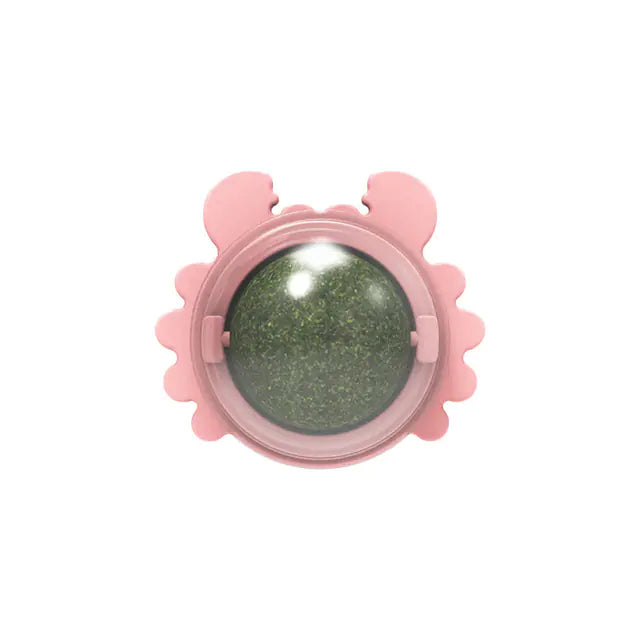 Interactive Crab Cat Mint Ball for Teeth Cleaning
