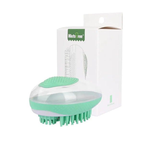 Pet Bath Brush for Cats and Dogs with Shampoo Storage - In Paw Store