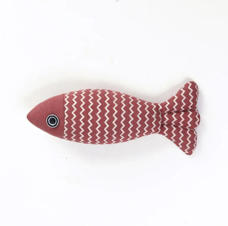 Linen Fish Cat Toy - In Paw Store