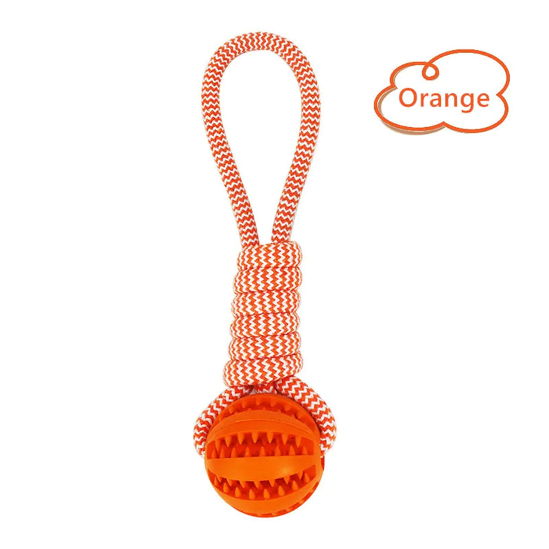 Interactive Rubber Dog Toys with Treats and Ropes - In Paw Store