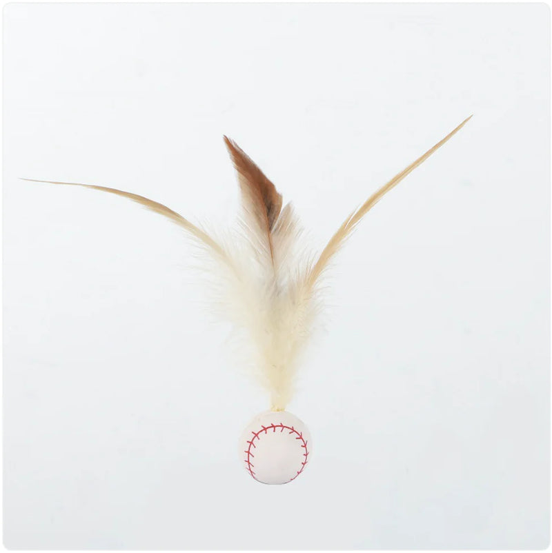 Elastic Chicken Feather Ball Cat Toy