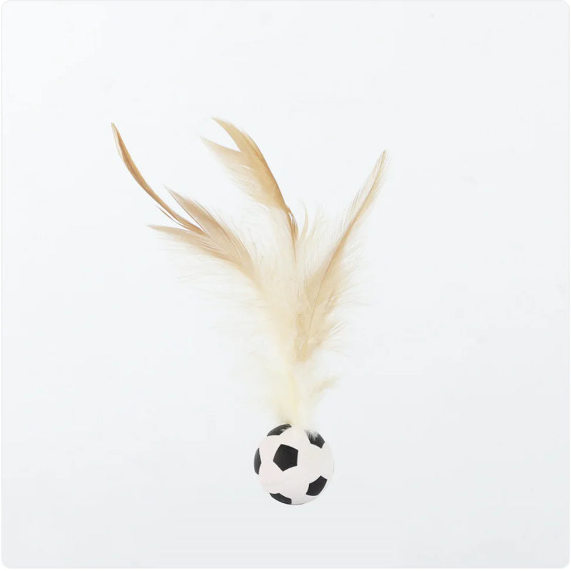 Elastic Chicken Feather Ball Cat Toy