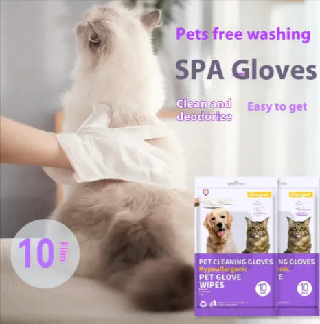 Pet Cleaning & Deodorizing Disposable Gloves