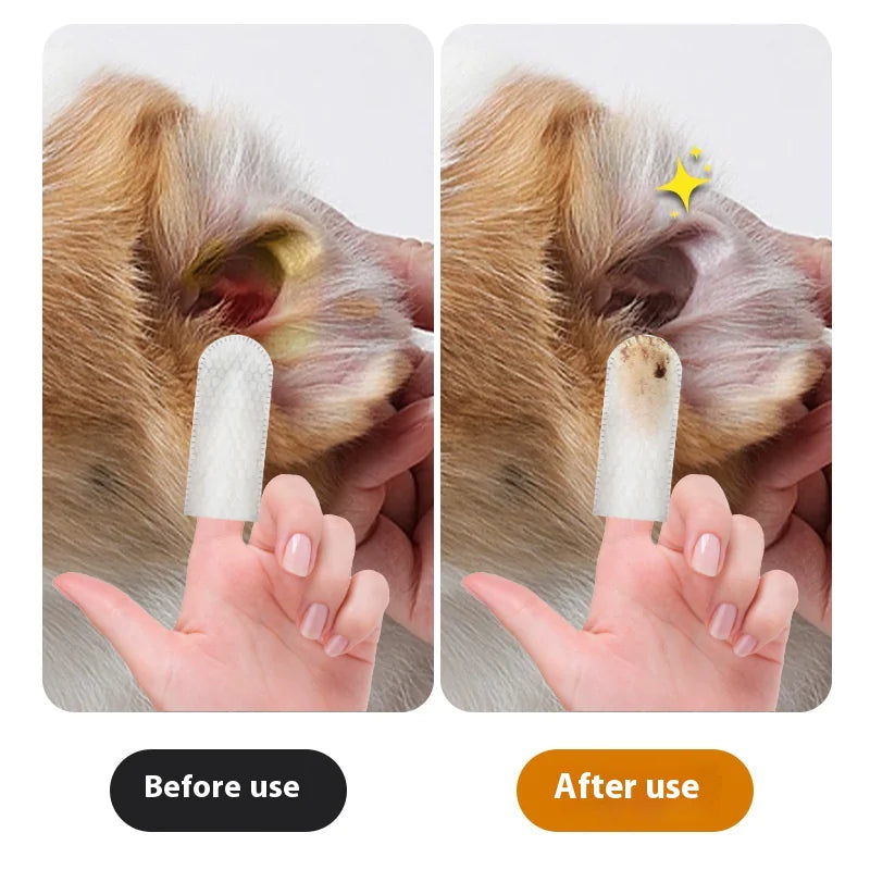 Pet Ear Cleaning Finger Wipes
