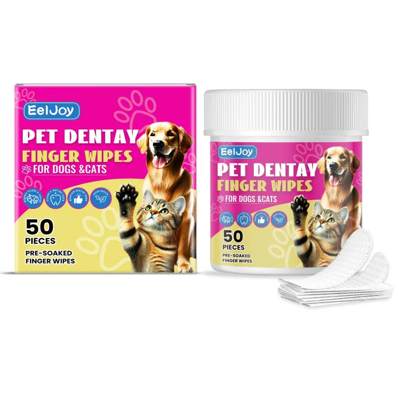 Pet Dental Finger Wipes