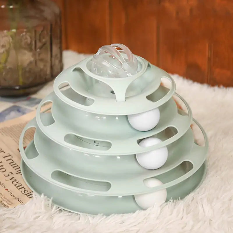 Self-Turning Cat Toy Turntable for Playtime Fun