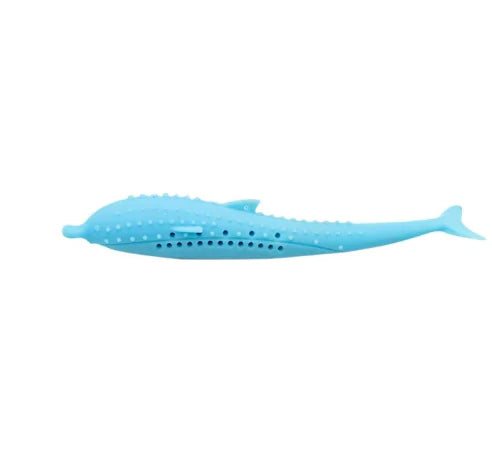 Cat Toothbrush Toy - Silicone Mint Fish Chew Sticks - In Paw Store
