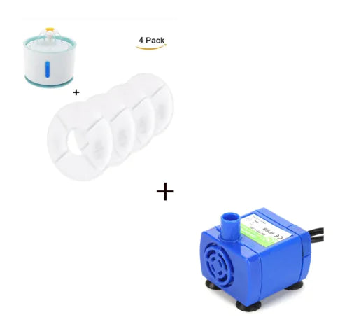Water Fountain with LED Light - In Paw Store